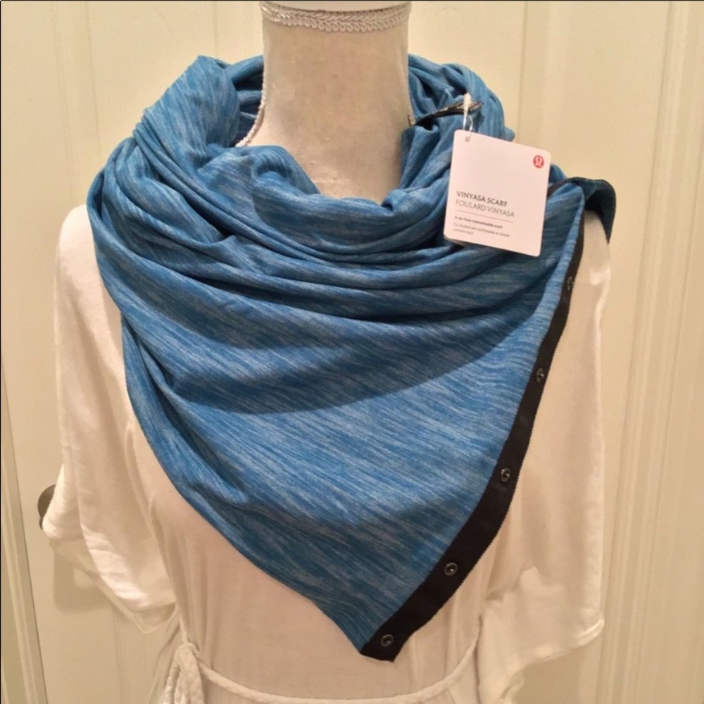 Lululemon Vinyasa Scarf heathered tofino teal blue